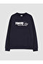 Ozmarka New Season Navy Blue Tokyo Printed Boys' Sweatshirt - 2