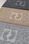 4-Piece Foot Towel-Foot Mat 50*70 cm 4 Pieces - Bathroom - Guest - Dowry 100% Cotton - 3
