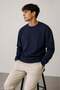 Men's Front Printed Crew Neck Long Sleeve Sweatshirt 7002 - 3
