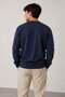 Men's Front Printed Crew Neck Long Sleeve Sweatshirt 7002 - 4