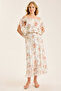 Silk Floral Patterned Dress