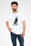 Roaring Lion Printed Unisex White T-Shirt - 2