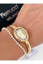 Steel Cord Bracelet Model Women's Wristwatch 3 Atm Waterproof 2 Years Warranty + Bracelet Gift - 2