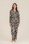 Women's Modal Fabric Long Sleeve Shirt Pajama Set, Boxed Pajama Set, 50% Cotton 50% Modal - 6