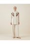 Pul Beaded Embroidered Oversized Linen Shirt