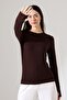 Women's Fingerless Soft Textured Flexible Long Sleeve Bady - 5