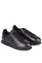 - Genuine Leather Black Color Casual Men's Sneaker - 666-10-110 - 2