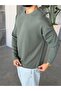 Modal Fabric Basic Sweat - Khaki - 3