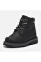 Courma Kid Mid Lace up Boot Children's Black Casual Shoes