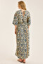 Long Dv Collar Dress - 5