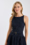 Jacquard Lureks Flared Midi Dress - 4