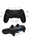 وحدة تحكم لاسلكية لجهاز PS4، مع خاصية الاهتزاز، واستشعار الحركة، ولوحة لمس، وشريط إضاءة، ووظيفة المشاركة - 5