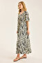 Shawl Patterned Dress - 3