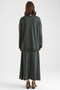 Scarf Detailed Skirted Knitwear Set Haki̇ 9471-Tk - 8