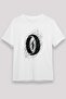Eye Print Unisex White T-Shirt