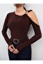 Metal Detailed Asymmetrical Blouse E.H Collection - 3