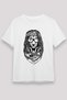 Hippie Lion Printed Unisex White T-Shirt