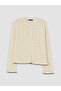 Lcw Modest Crew Neck Openwork Women's Knitwear Cardigan