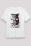Wolf Printed Unisex White Tshirt