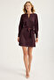 V-Neck Belted Dress