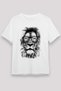 Lion Teacher Printed Unisex White T-Shirt