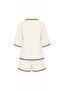 Ecru Short Sleeve Shorts Set - 2Y9000 - 2