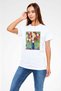 Flower White Unisex T-Shirt T-Shirt - 3