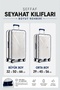 Set of 2 Transparent Pvc Suitcase Covers – Navy Blue Trim, Large and Medium Size Suitcase Protective Covers - 4