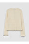 Lcw Modest Crew Neck Openwork Women's Knitwear Cardigan - 3