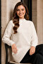 Patterned Knitwear Sweater K6030 Ecru