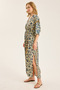 Long Dv Collar Dress - 3