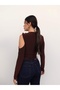 Metal Detailed Asymmetrical Blouse E.H Collection - 5