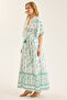 Long Paisley Pattern Dress - 3