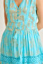 Star Flower Motif Dress - 4