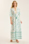 Long Paisley Pattern Dress - 2