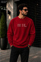 Men's 11:11 Pm Digital Clock Printed Cycling Round Neck Casual Sweatshirt