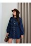 Denim Mini Dress with Elastic Waist - 4