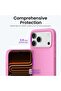 Premium Liquid Silicone Protective Case for iPhone 17 Pro Max - Slim Soft-Touch Shockproof Cover, Available in 27 Vibrant Colors (Peach Pink) - 3