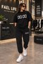 New Season Unisex T-Shirt and Sweatpants Pair Zero Printed Set - 2