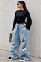 Women's Black Spanish Style Waist-Fitted Long Sleeve Stylish Blouse (4806) - 5