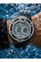 Digital Sports Men's Wristwatch, Black Silicone Band, Pool and Sea Use, Alarm, Stopwatch, Calendar, Stylish Gift Package - 3