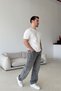 Wuhan 100% Cotton Baggy Gray Men's Jeans - 6