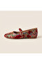 Valley Ethnic Pattern Ballet Flats - 2