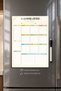 Metal Writable and Erasable Planner - Magnetic Refrigerator Shopping List with Pen, Pastel Category