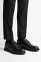 100% Genuine Leather Black Casual Comfortable Classic Men's Shoes Luass30Al0055 - 3