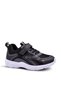 Luca boys' air mesh detailed anatomical sole black color sports shoes