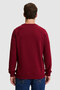 Men's Burgundy Basic Sweatshirt 50329441-Vr014 - 5