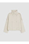 High Collar Drawstring Women's Trench Coat