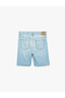 Cotton Regular Waist Pocketed Loose Baggy Jean Shorts - 2