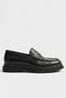 100% Genuine Leather Black Casual Laceless Classic Men's Shoes Luass30Al0057 - 2